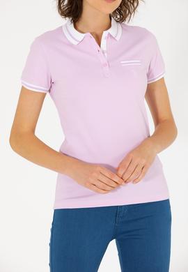 Kadın Manolya Polo Yaka Tişört - 50271591056