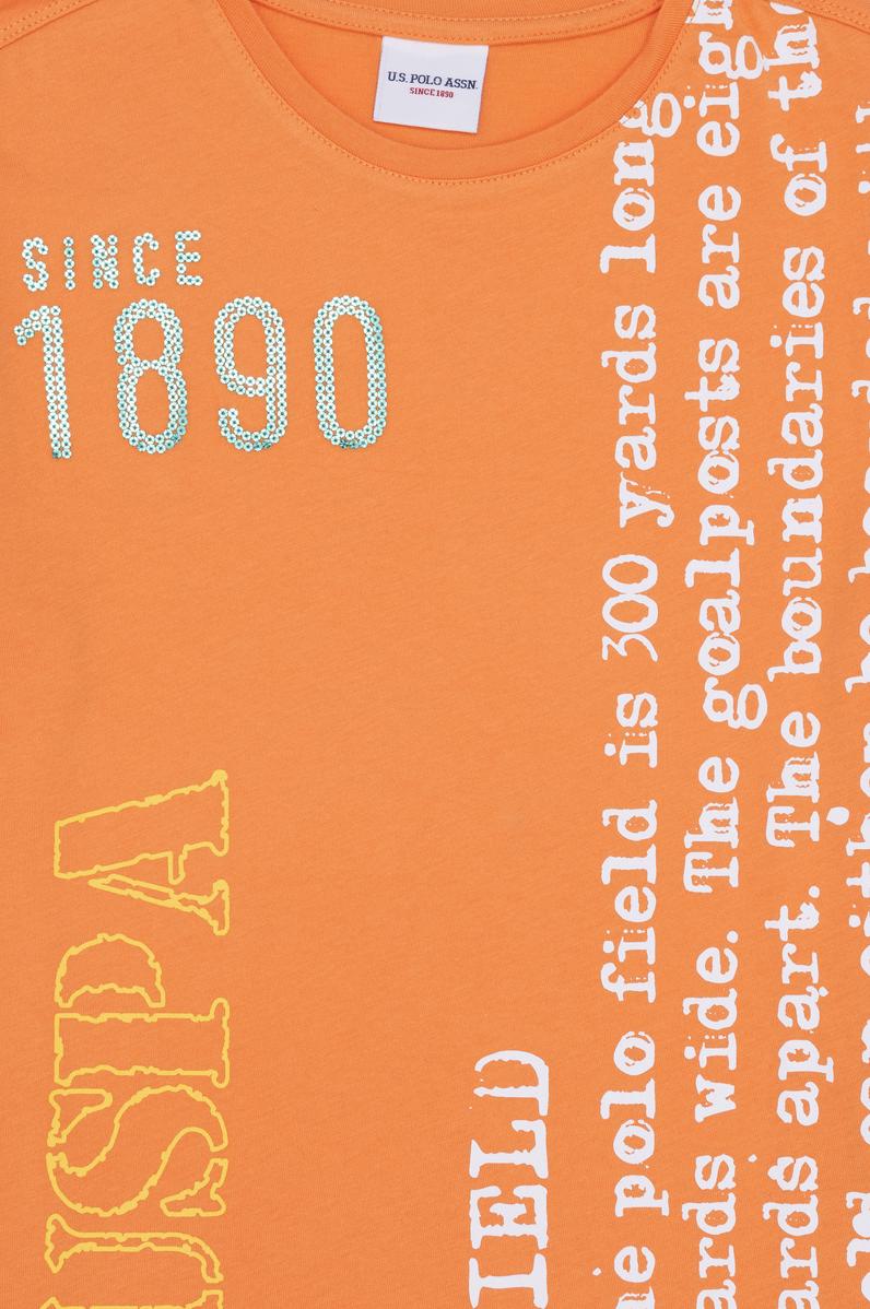 Çocuk Turuncu Bisiklet Yaka Tişört