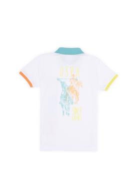 Erkek Çocuk Beyaz Polo Yaka Tişört - 50263542013