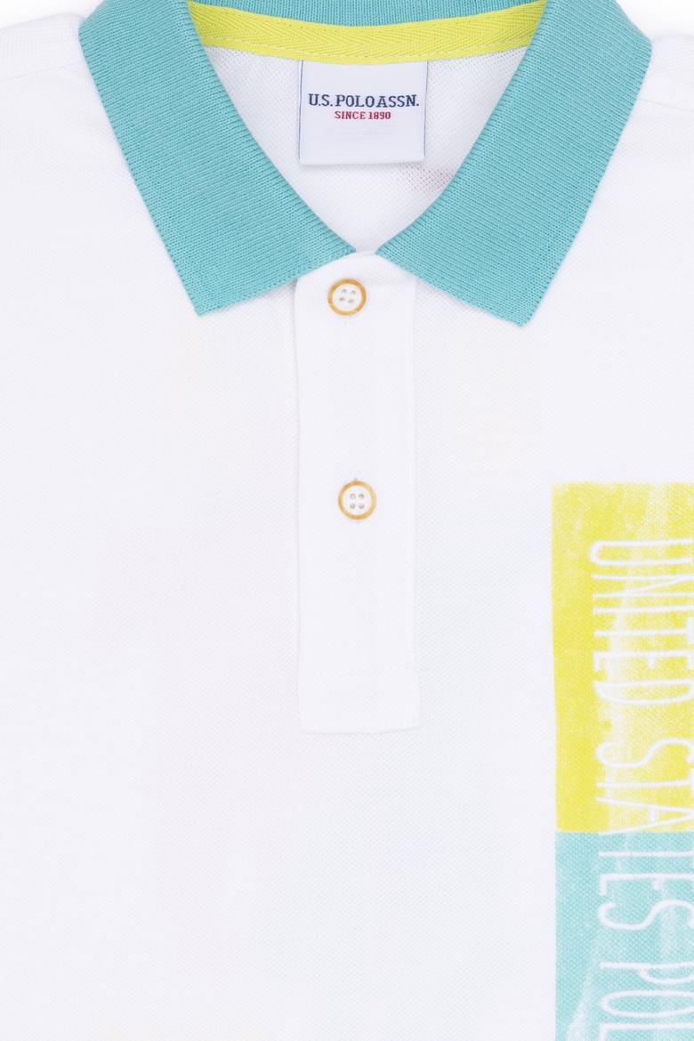 Erkek Çocuk Beyaz Polo Yaka Tişört - 50263542013