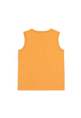 Erkek Çocuk Turuncu Bisiklet Yaka Kolsuz Tişört - 50264182055