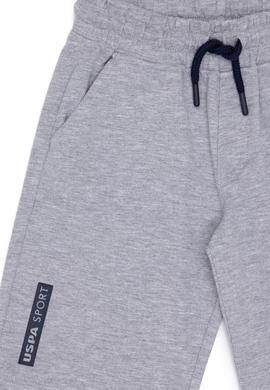 Çocuk Gri Melanj Örme Şort - 50263439060