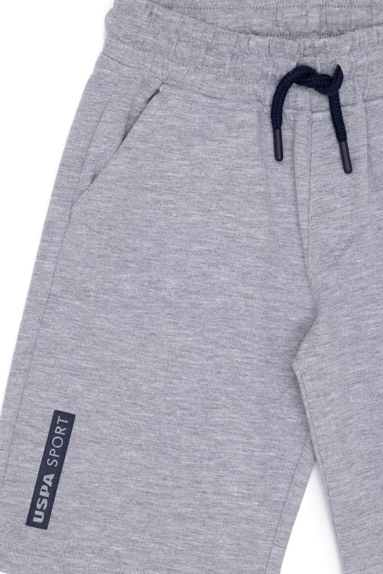 Çocuk Gri Melanj Örme Şort - 50263439060