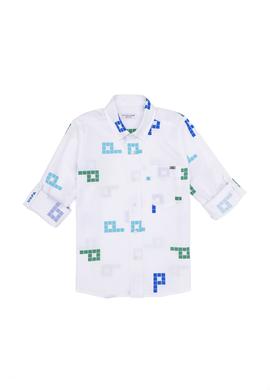 Erkek Çocuk Beyaz Uzun Kollu Gömlek - 50264503030