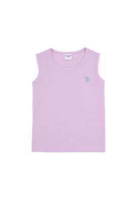 Çocuk Manolya Bisiklet Yaka Kolsuz Tişört - 50263692022