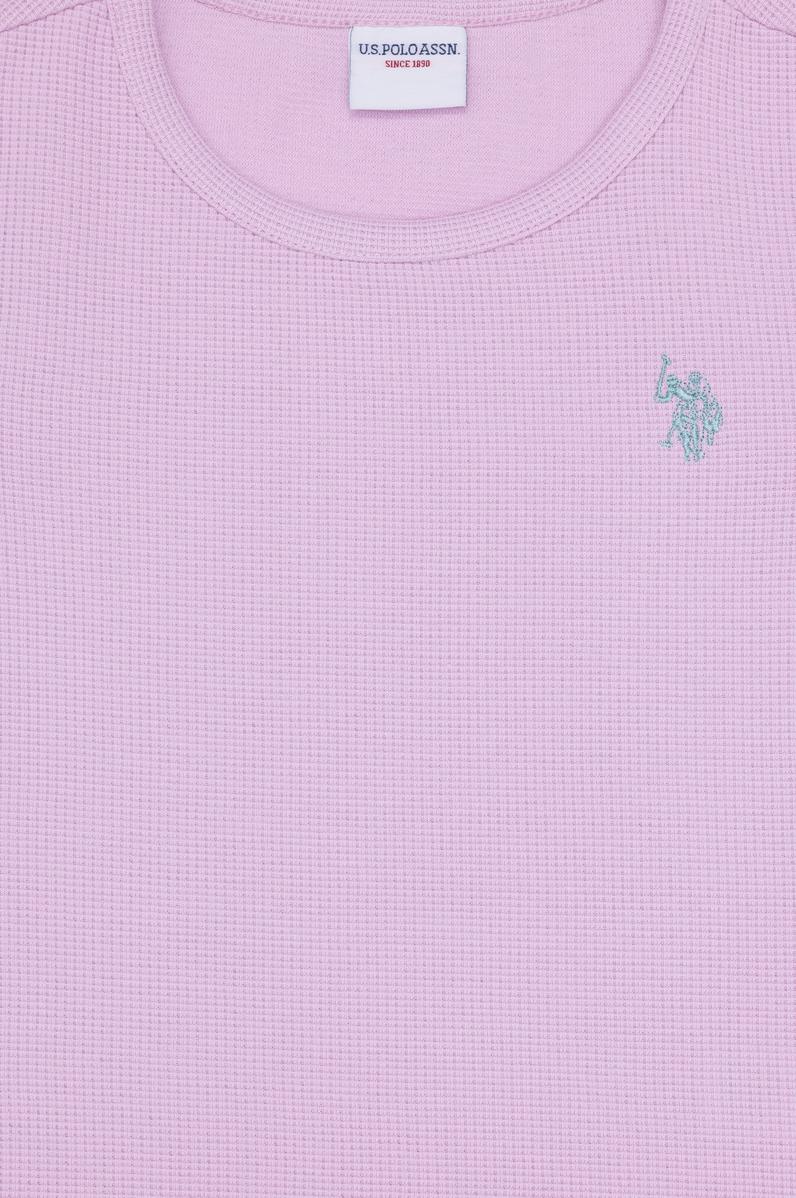 Çocuk Manolya Bisiklet Yaka Kolsuz Tişört