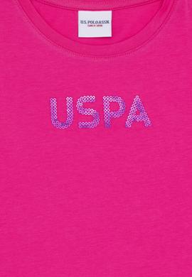 Çocuk Fuşya Bisiklet Yaka Tişört - 50265383004