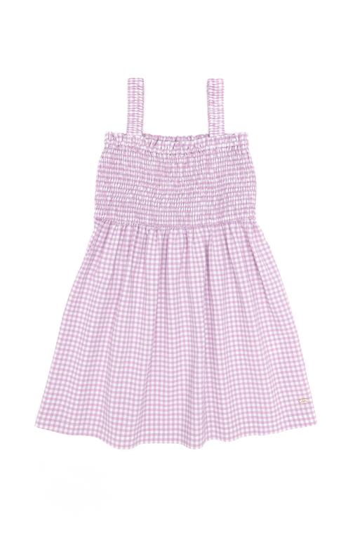 Kız Çocuk Manolya Askılı Dokuma Elbise