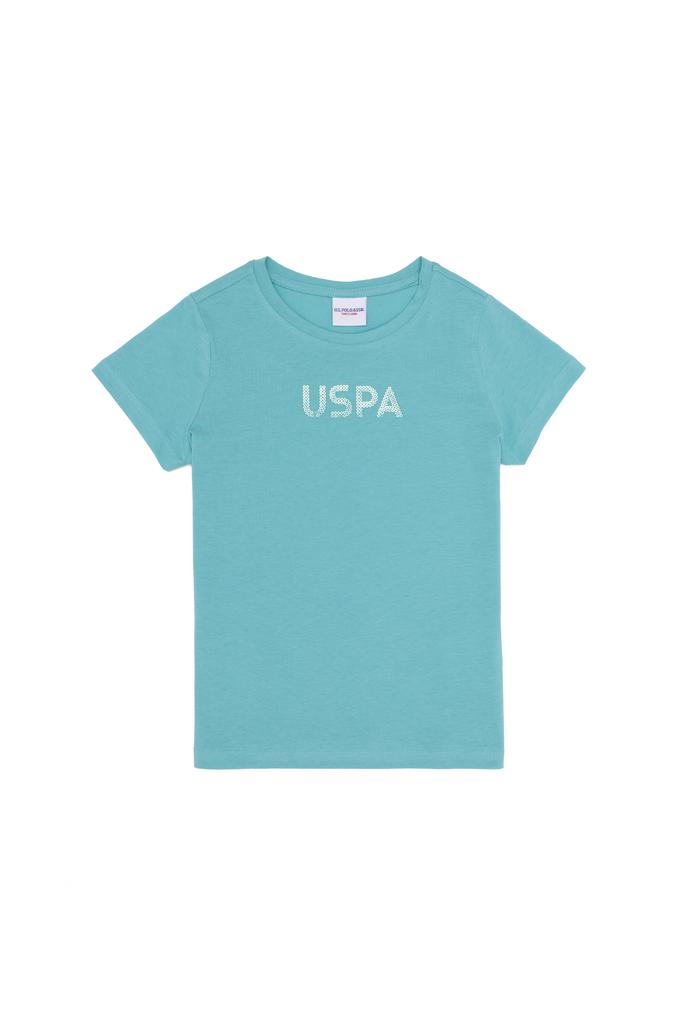 Çocuk Mint Bisiklet Yaka Tişört