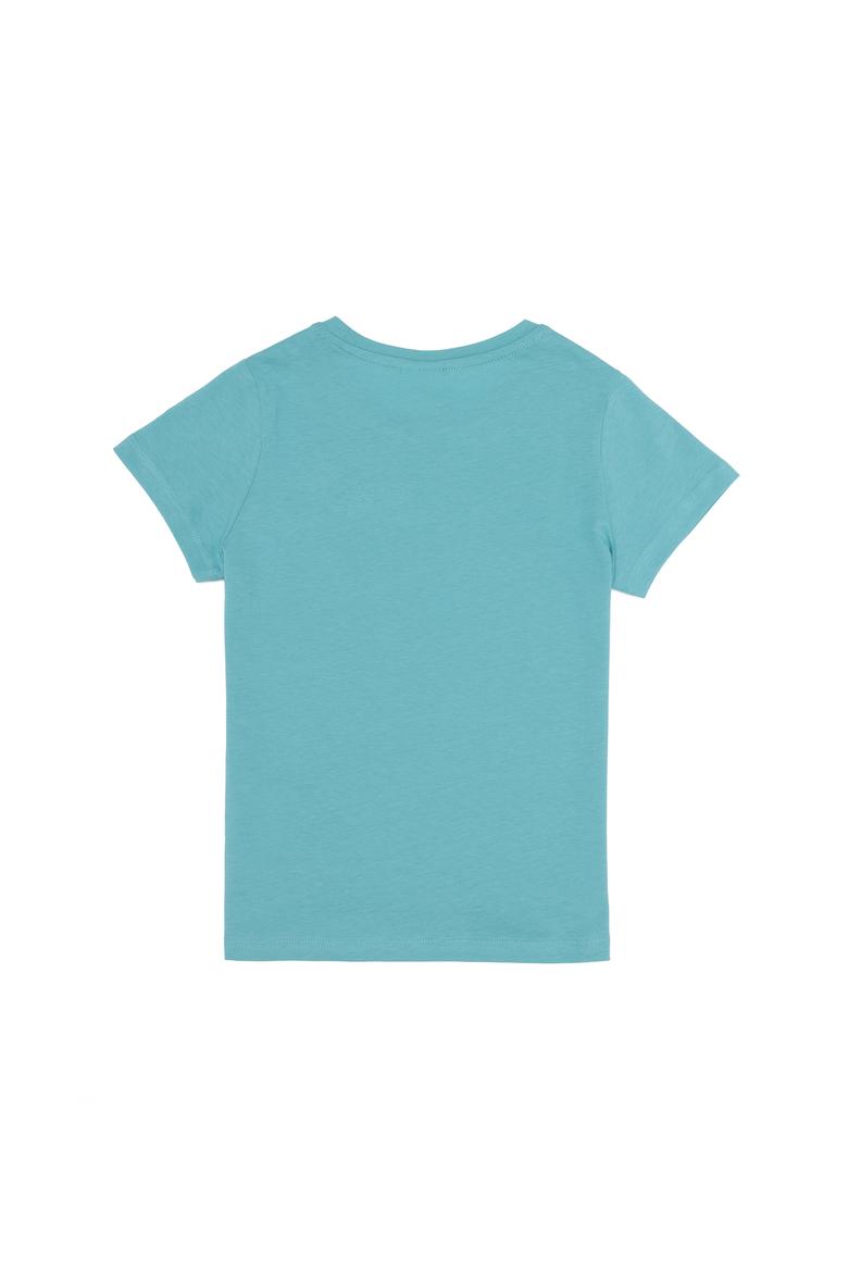 Çocuk Mint Bisiklet Yaka Tişört - 50265383015