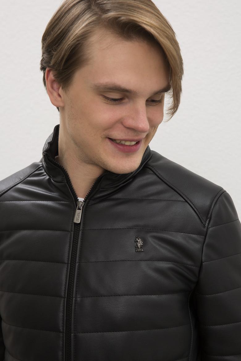 Erkek Siyah Deri Ceket - 50224893011