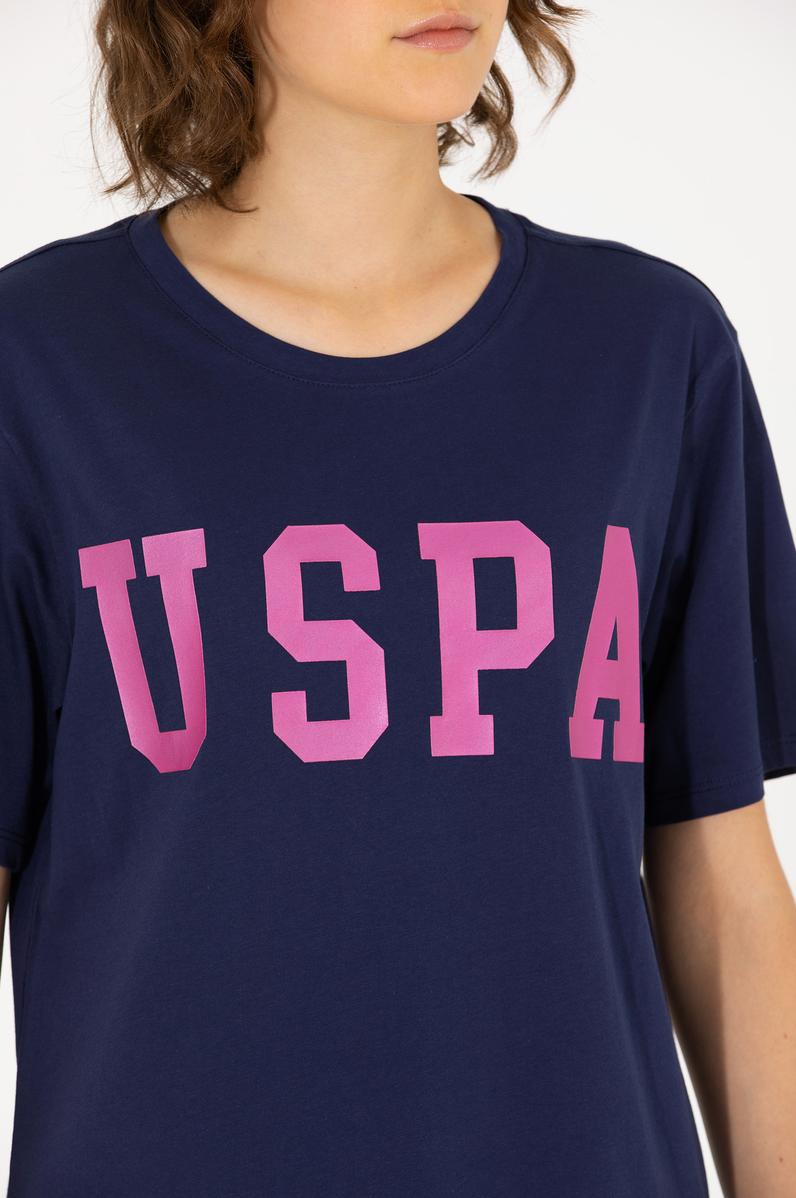 Kadın Lacivert Bisiklet Yaka Basic Tişört