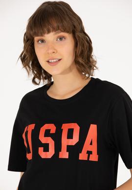 Kadın Siyah Bisiklet Yaka Basic Tişört - 50262658021