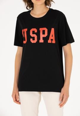 Kadın Siyah Bisiklet Yaka Basic Tişört - 50262658021