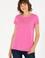 Kadın Pembe Bisiklet Yaka Basic Tişört