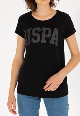 Kadın Siyah Bisiklet Yaka Basic Tişört - 50262670088