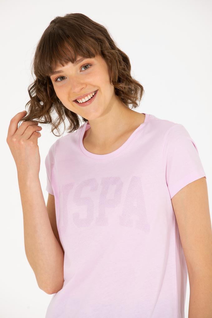 Kadın Manolya Bisiklet Yaka Basic Tişört