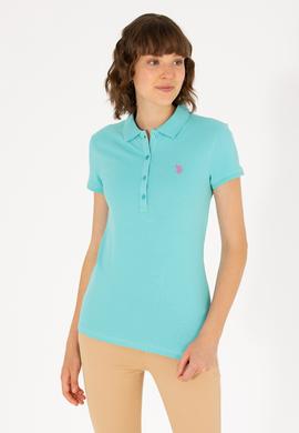Kadın Mint Basic Polo Yaka Tişört - 50262675023