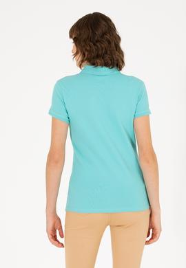 Kadın Mint Basic Polo Yaka Tişört - 50262675023