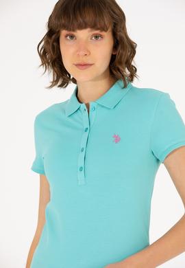 Kadın Mint Basic Polo Yaka Tişört - 50262675023