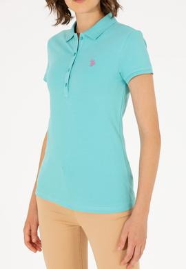 Kadın Mint Basic Polo Yaka Tişört - 50262675023