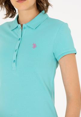 Kadın Mint Basic Polo Yaka Tişört - 50262675023