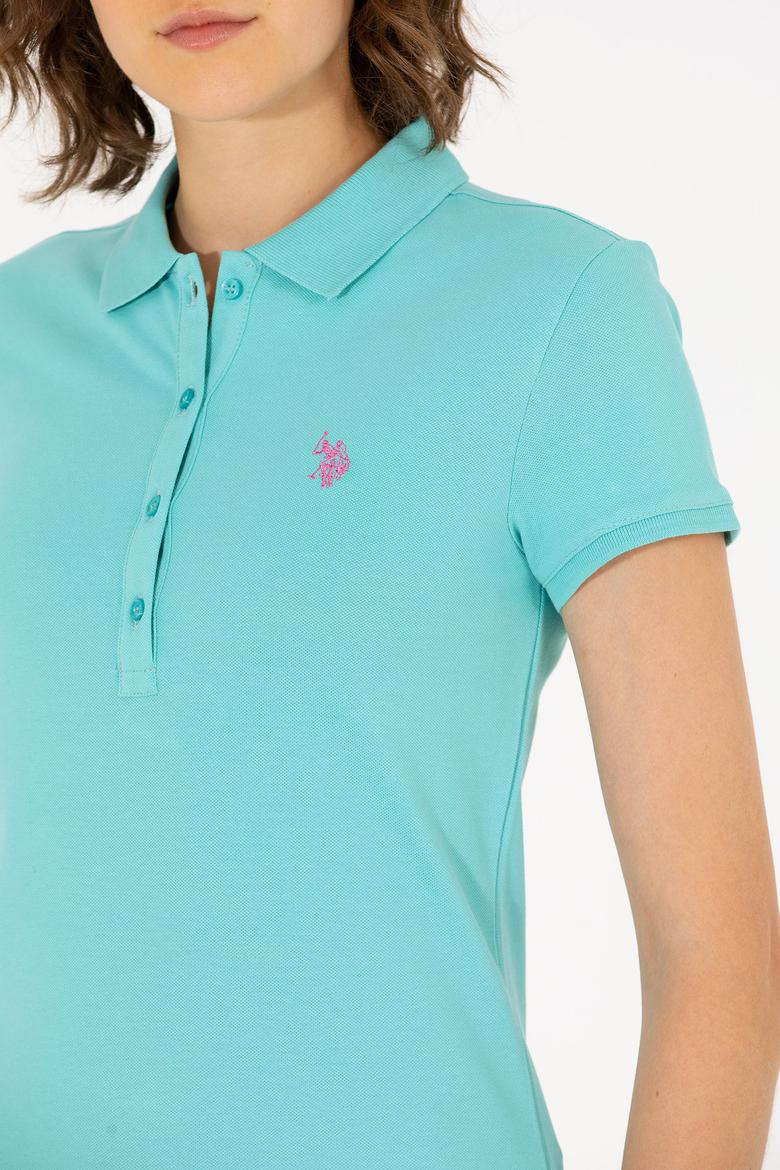 Kadın Mint Basic Polo Yaka Tişört - 50262675023