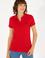 Kadın Kırmızı Basic Polo Yaka Tişört