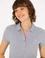 Kadın Gri Melanj Basic Polo Yaka Tişört