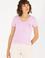 Kadın Manolya V Yaka Basic Tişört
