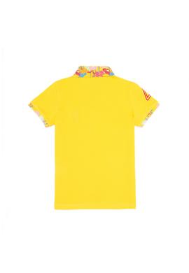 Kız Çocuk Sarı Basic Polo Yaka Tişört - 50265667166