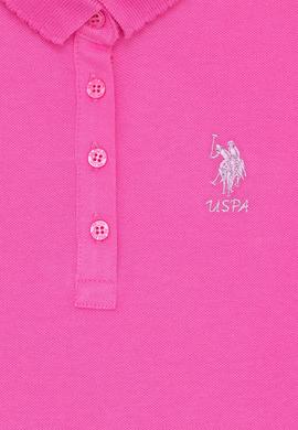 Kız Çocuk Pembe Basic Polo Yaka Tişört - 50265668174