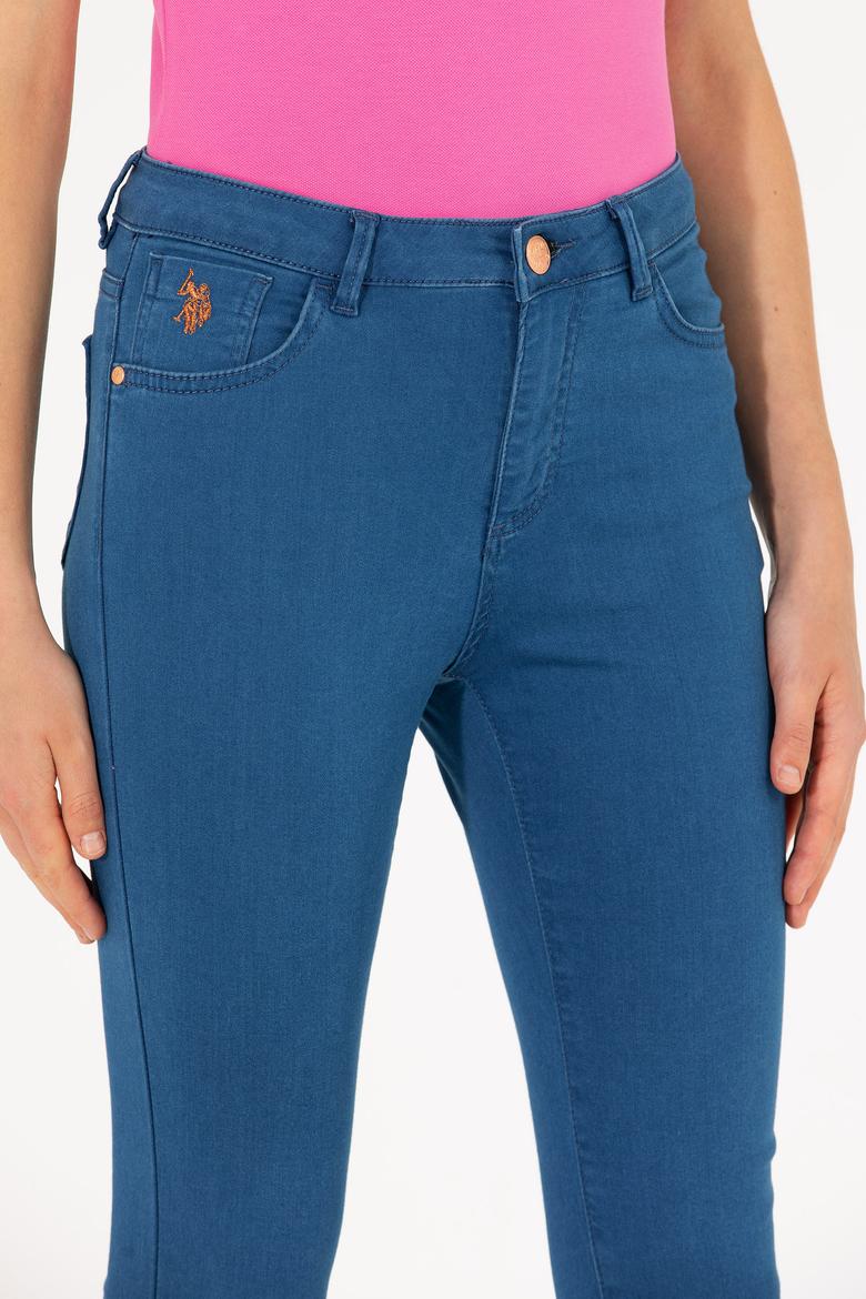 Kadın Mavi Jean Pantolon - 50270319008