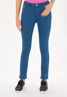 Kadın Mavi Jean Pantolon - 50270319008
