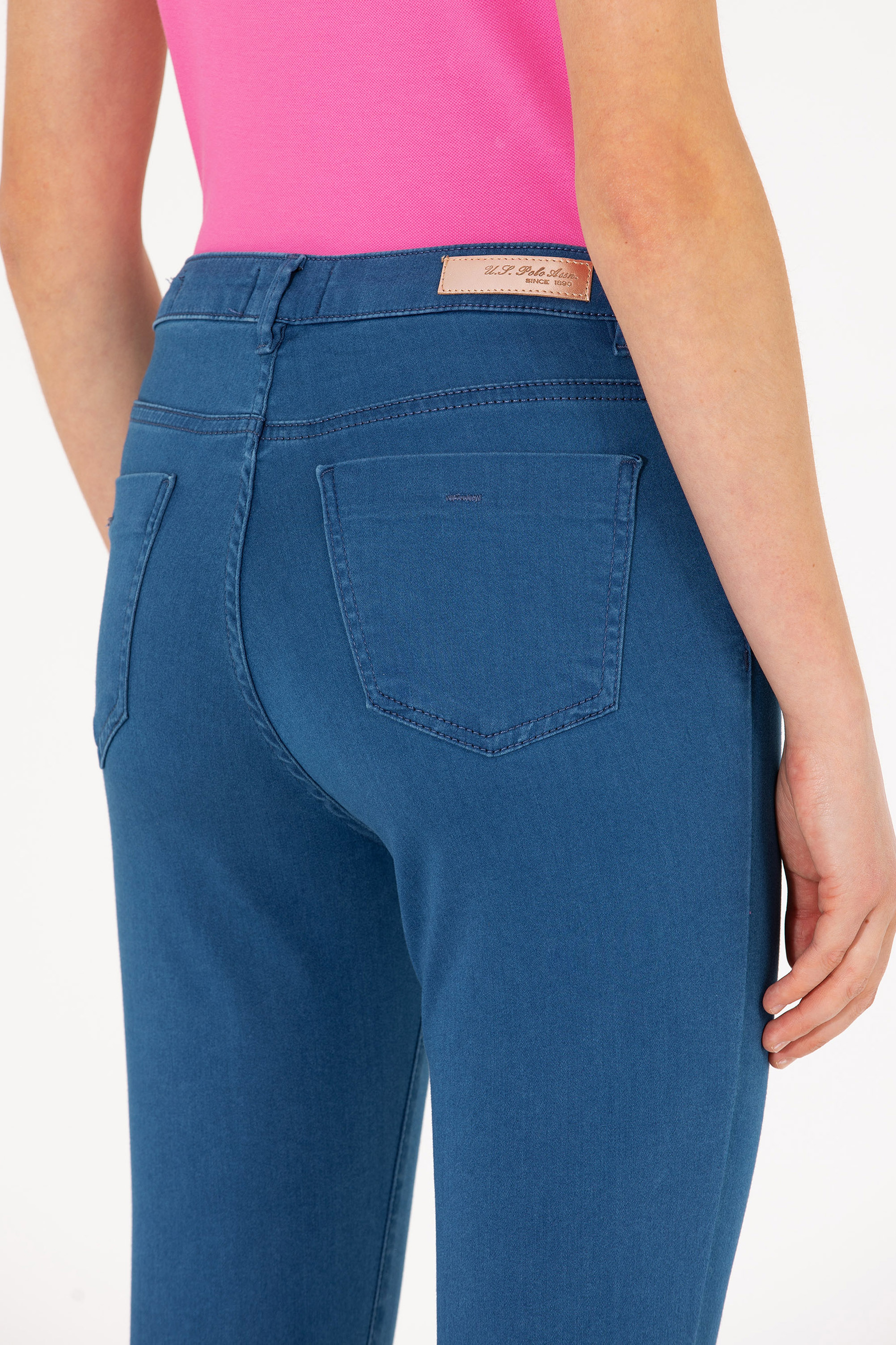 Kadın Mavi Jean Pantolon - Image 7