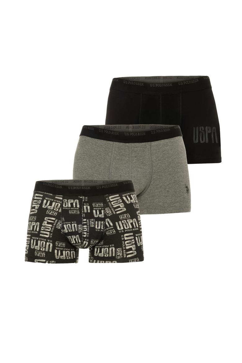 Erkek Siyah 3'lü Boxer