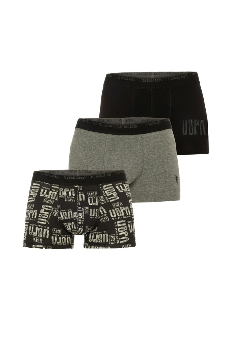 Erkek Siyah 3'lü Boxer