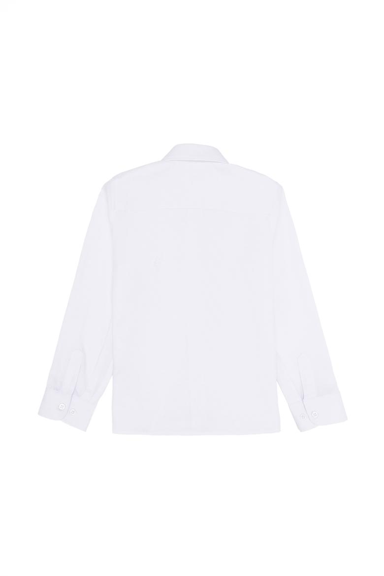 Erkek Çocuk Beyaz Uzun Kollu Basic Gömlek - 50267652007