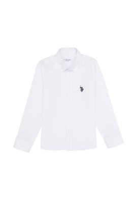 Erkek Çocuk Beyaz Uzun Kollu Basic Gömlek - 50267652007