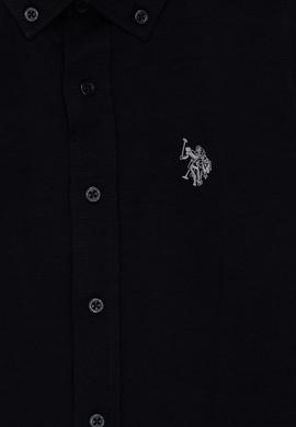 Erkek Çocuk Siyah Uzun Kollu Basic Gömlek - 50267652014