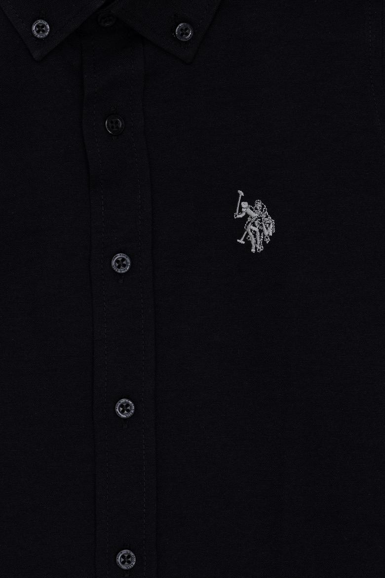 Erkek Çocuk Siyah Uzun Kollu Basic Gömlek - 50267652014