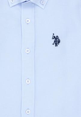 Erkek Çocuk Açık Mavi Uzun Kollu Basic Gömlek - 50267652025