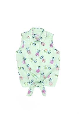 Kız Çocuk Mint Kısa Kollu Gömlek - 50269857009