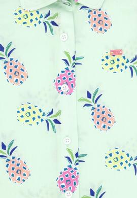 Kız Çocuk Mint Kısa Kollu Gömlek - 50269857009