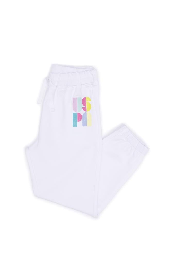 Kız Çocuk Beyaz Eşofman Altı