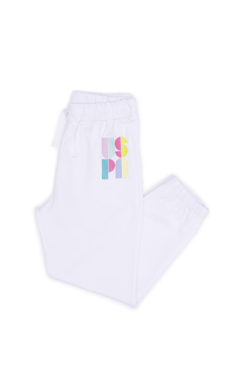 Kız Çocuk Beyaz Eşofman Altı