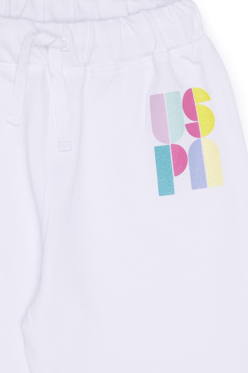 Kız Çocuk Beyaz Eşofman Altı