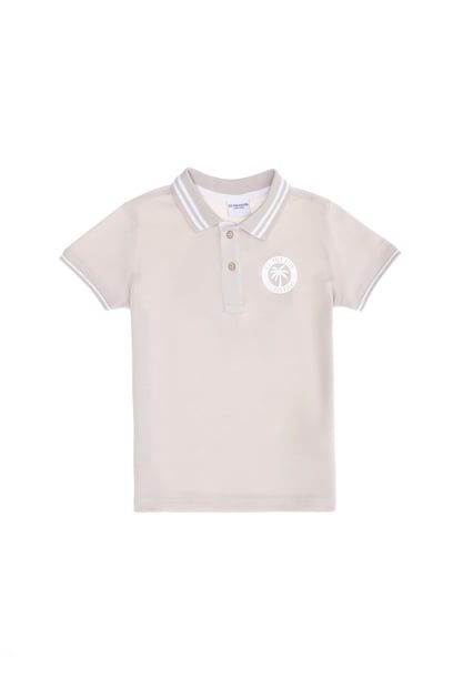 Erkek Çocuk Taş Polo Yaka Tişört