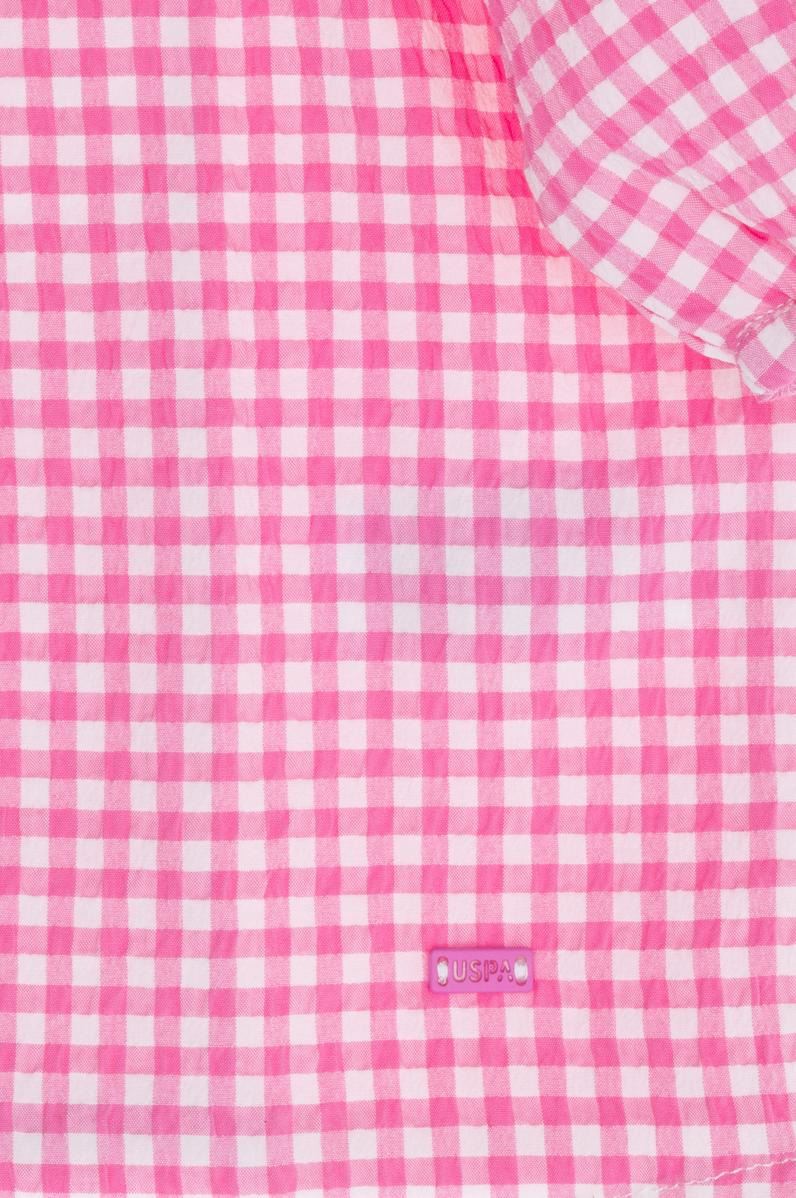 Kız Çocuk Pembe Kısa Kollu Gömlek