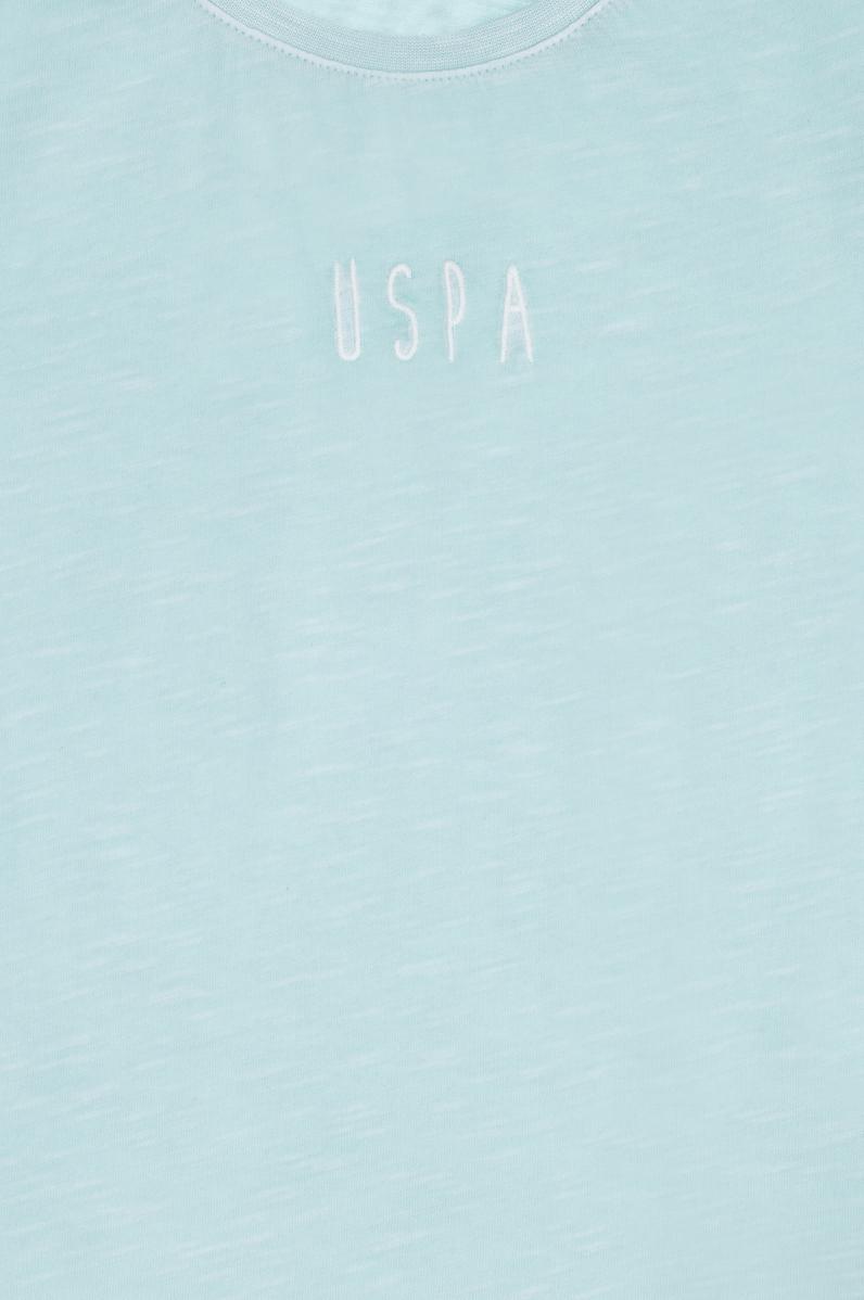 Çocuk Su Yeşili Bisiklet Yaka Tişört